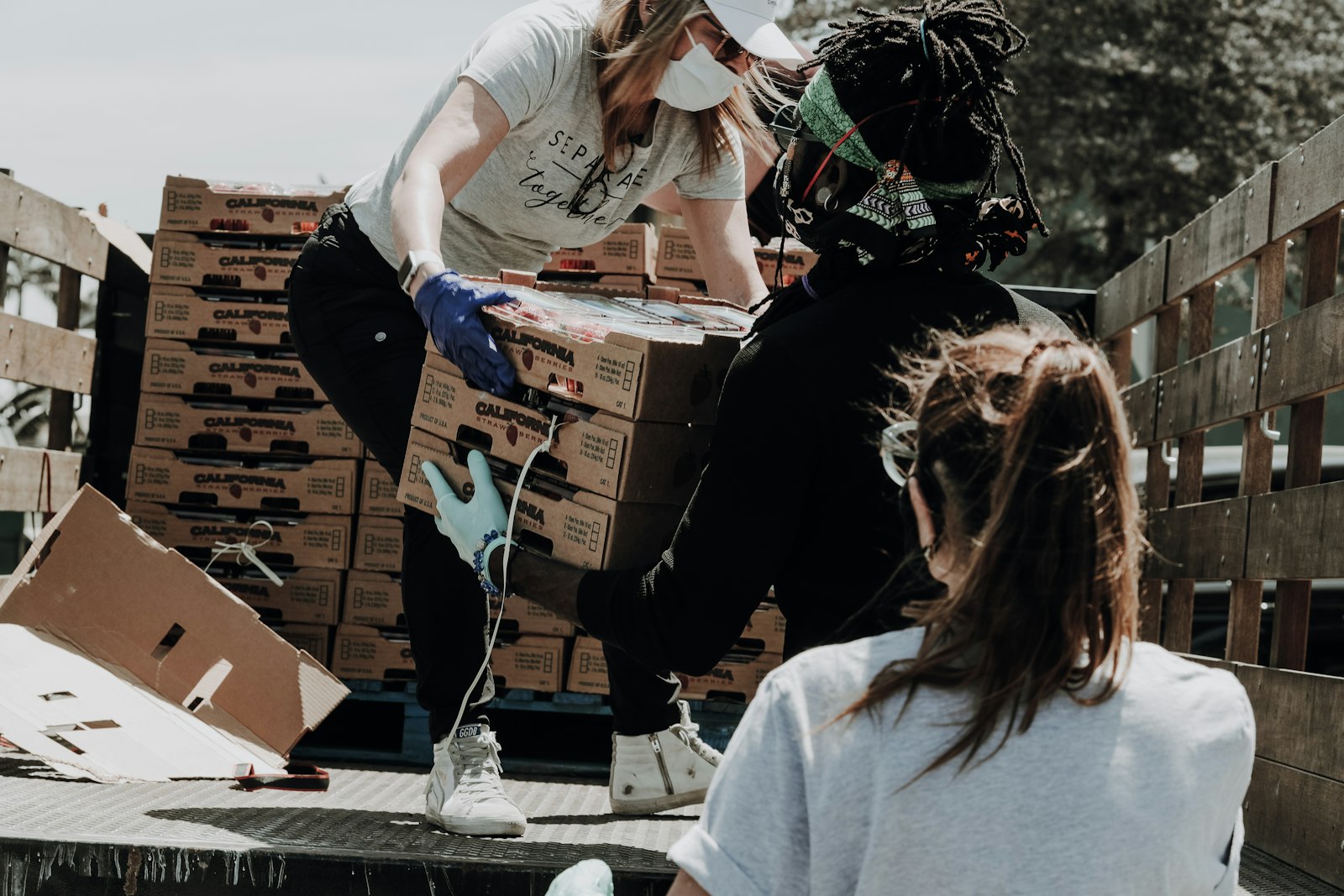 Distribution de kits alimentaires